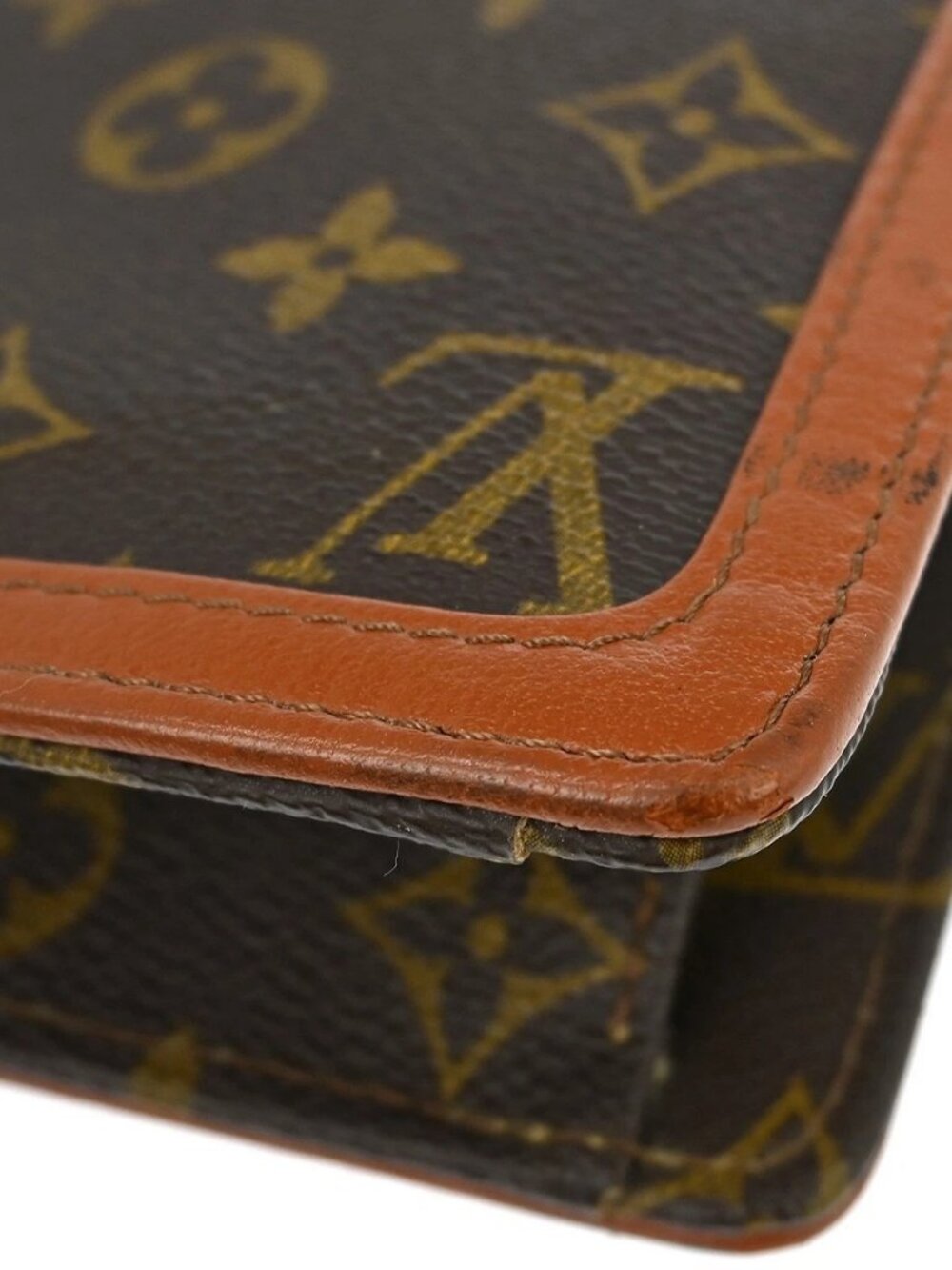 2 LOUIS VUITTON POCHETTE DAM GM CLUTCH HANDBAG - Picture 6 of 15